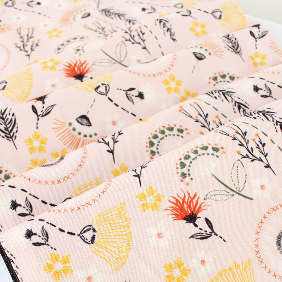 Cheerful Spring Exotic Canvas Table Runner for a Summery Look