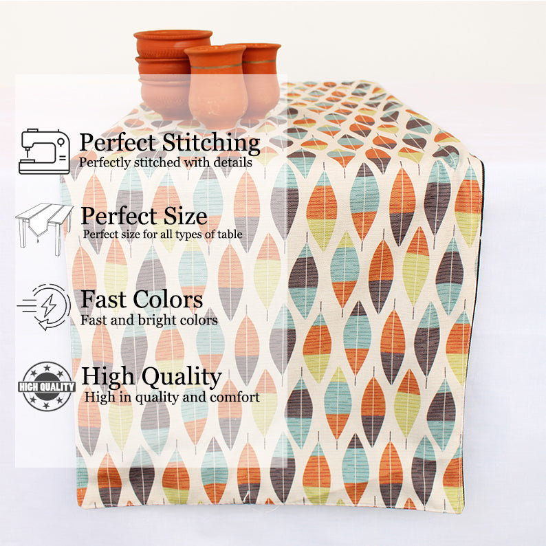 Botanical Cotton Canvas Table Runner