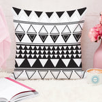 Load image into Gallery viewer, Geometrical Multi color Printed Canvas Cotton Rectangular Cushion Covers, Set of 5