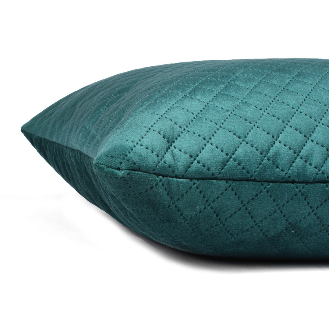 Both Side Quilted Velvet Rectangular Cushion Cover (Set of 2), luxury