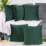 Load image into Gallery viewer, Soft Luxurious Velvet Cushion Covers Set of 5, Green