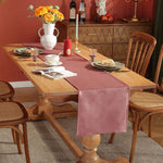 Load image into Gallery viewer, Luxurious Velvet Table Runner for Elegant Dining, Peach