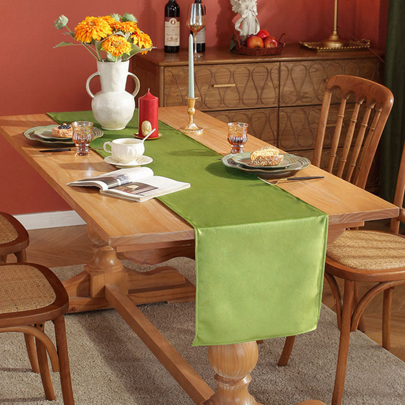 Luxurious Velvet Table Runner for Elegant Dining, Mehndi