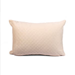Load image into Gallery viewer, Both Side Quilted Velvet Rectangular Cushion Cover (Set of 2), Beige