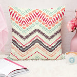 Load image into Gallery viewer, Yellow Geometrical Printed Canvas Cotton Cushion Covers, Set of 5