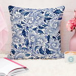 Load image into Gallery viewer, Ethnic Blue Printed Canvas Cotton Cushion Covers, Set of 5
