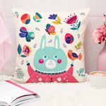 Load image into Gallery viewer, Animal Printed Cotton Canvas Decorative Cushion Cover , Set of 5
