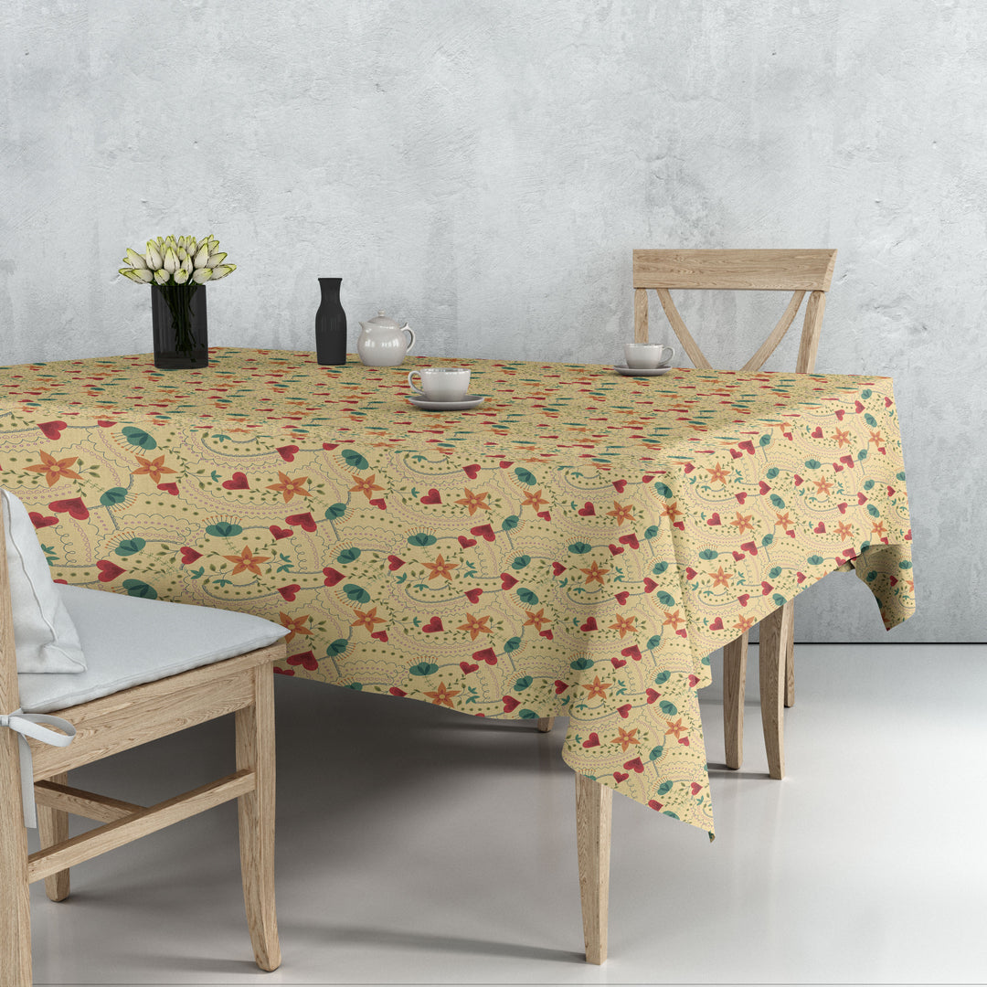 Premium Cotton Canvas Table Cover for Home and Events, 40X60 Inches