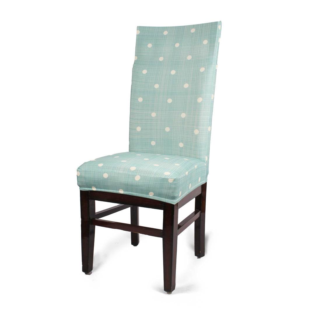 Polka Dot Printed Spandex Chair Slipcovers | Stretchable Chair Covers