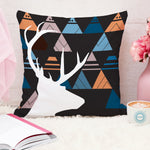 Load image into Gallery viewer, Geometrical Multi color Printed Canvas Cotton Rectangular Cushion Covers, Set of 5