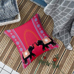 Load image into Gallery viewer, Elephant Printed Cotton Canvas Cushion Covers, Set of 5
