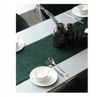 Load image into Gallery viewer, Luxurious Velvet Table Runner for Elegant Dining, Green
