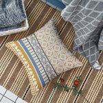 Load image into Gallery viewer, Geometrical Printed Canvas Cotton Cushion Covers, Set of 5