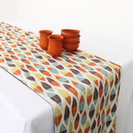 Load image into Gallery viewer, Botanical Cotton Canvas Table Runner With Tassel