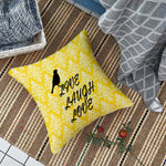 Load image into Gallery viewer, Yellow Bird Floral Printed Canvas Cotton Cushion Covers, Set of 2