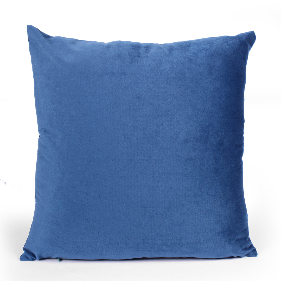 Soft Luxurious Velvet Cushion Covers Set of 5, Blue