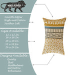 Load image into Gallery viewer, Geometrical Printed Canvas Cotton Rectangular Cushion Covers, Set of 2