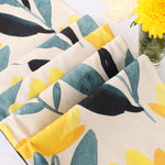 Load image into Gallery viewer, Golden Sunrise Exotic Canvas Table Runner for a Summery Look With Tassel