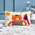 Load image into Gallery viewer, Animal Printed Rectangular Cotton Canvas Decorative Cushion Cover , Set of 2