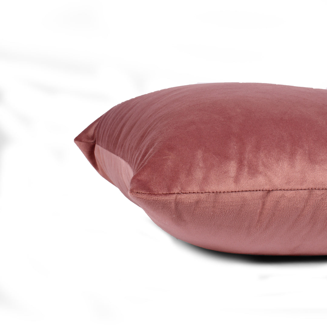Soft Luxurious Velvet Cushion Covers Set of 2, Peach