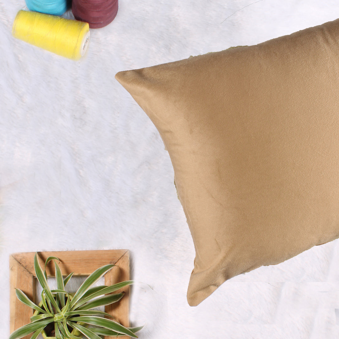 Soft Luxurious Velvet Cushion Covers Rectangular Set of 2 ,Brown