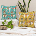 Load image into Gallery viewer, Ethnic Camel Printed Cotton Canva Cushion Cover Set of 2 ( 24 x 24 Inches )