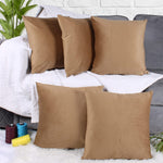 Load image into Gallery viewer, Soft Luxurious Velvet Cushion Covers Set of 5, Brown