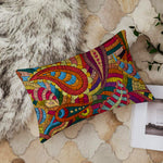 Load image into Gallery viewer, Abstract Printed Cotton Canvas Rectangular Cushion Covers, Set of 2 (12 x 18 Inches)