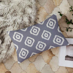 Load image into Gallery viewer, Geometrical Ikat Ethnic Printed Canvas Cotton Rectangular Cushion Covers, Set of 2 (12 x 18 Inches)