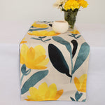 Load image into Gallery viewer, Golden Sunrise Exotic Canvas Table Runner for a Summery Look