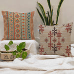 Load image into Gallery viewer, Ethnic Geometrical Printed Canvas Cotton Cushion Covers, Set of 2