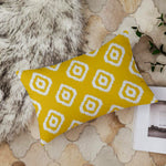 Load image into Gallery viewer, Geometrical Ikat Ethnic Printed Canvas Cotton Rectangular Cushion Covers, Set of 2 (12 x 18 Inches)