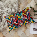 Load image into Gallery viewer, Abstract Printed Cotton Canvas Rectangular Cushion Covers, Set of 2 (12 x 18 Inches)