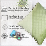 Load image into Gallery viewer, Both Side with PomPom Quilted Velvet Cushion Cover (Set of 2), Mehndi