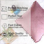 Load image into Gallery viewer, Both Side with PomPom Quilted Velvet Cushion Cover (Set of 2), Peach
