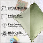 Load image into Gallery viewer, Velvet Cushion Covers Adorned With Pom Poms Set of 5, Mehndi