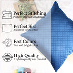 Load image into Gallery viewer, Both Side Quilted Velvet Cushion Cover (Set of 5), Blue