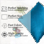 Load image into Gallery viewer, Both Side with PomPom Quilted Velvet Cushion Cover (Set of 2), Blue