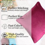 Load image into Gallery viewer, Velvet Cushion Cover With Piping - Perfect for Home Décor Set of 2, Maroon