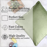 Load image into Gallery viewer, Velvet Cushion Cover With Piping - Perfect for Home Décor Set of 2, Mehndi