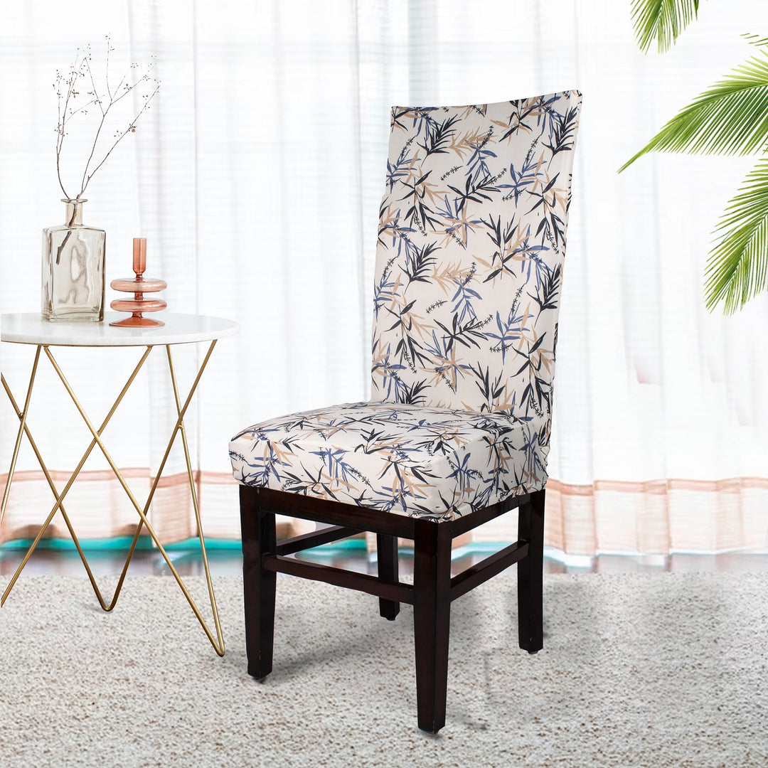Dry Leaves Stretchable/Spandex Printed  Chair Cover