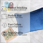 Load image into Gallery viewer, Velvet Cushion Cover With Piping - Perfect for Home Décor Rectangular (Set of 2), Blue