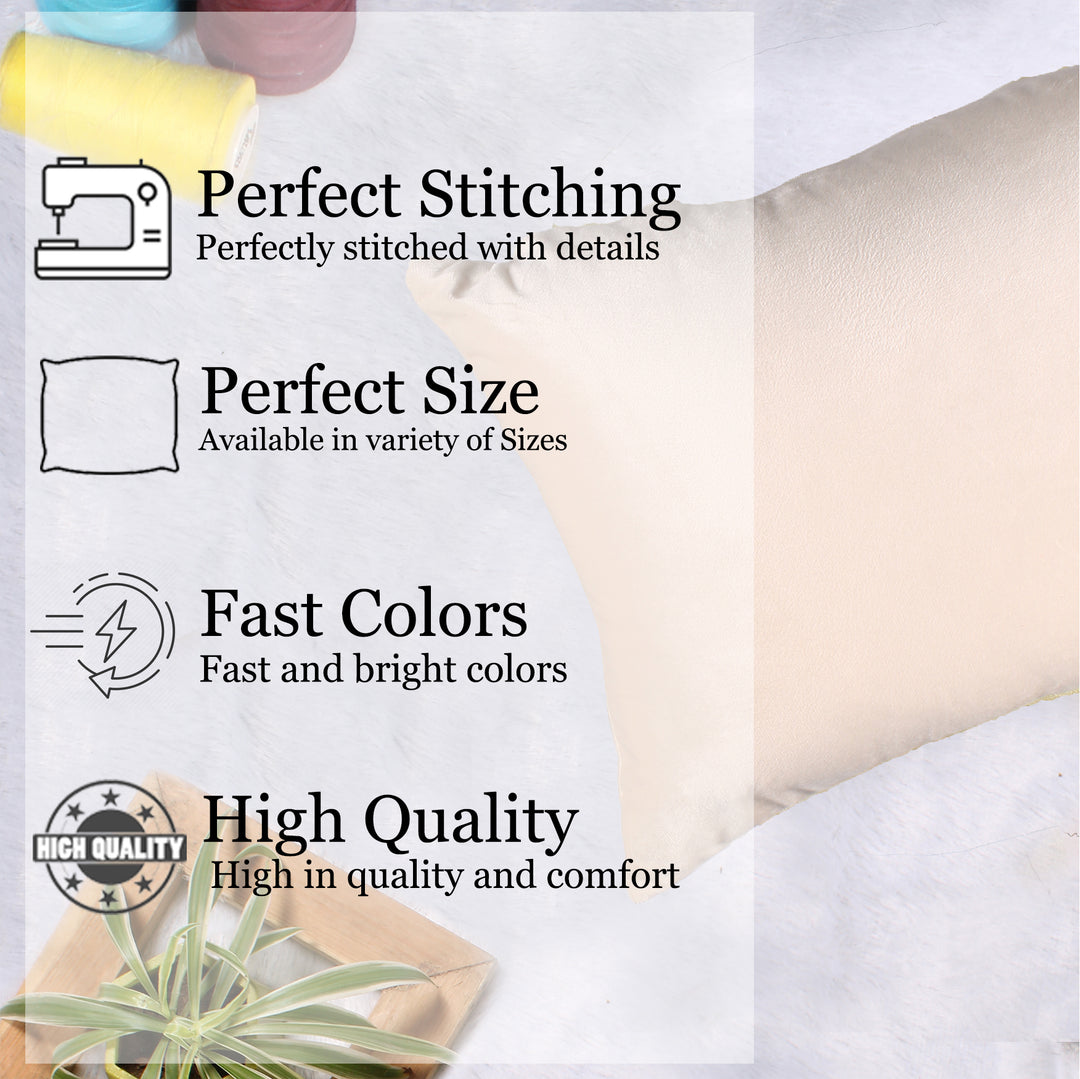 Soft Luxurious Velvet Cushion Covers Rectangular Set of 2 ,Beige