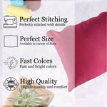 Load image into Gallery viewer, Soft Luxurious Velvet Cushion Covers Rectangular Set of 2 ,Maroon