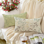 Load image into Gallery viewer, Floral Printed Canvas Cotton Rectangular Cushion Covers, Set of 2