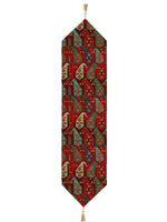 Load image into Gallery viewer, Serenity Exotic Canvas Table Runner for a Summery Look With Tassel