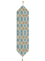 Load image into Gallery viewer, Mystical Nightfall Exotic Canvas Table Runner for a Summery Look With Tassel