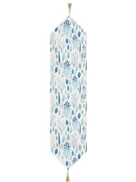 Load image into Gallery viewer, Refreshing Waterfall Exotic Canvas Table Runner for a Summery Look With Tassel