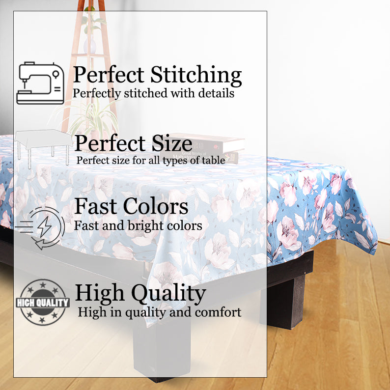 Premium Cotton Canvas Table Cover for Home and Events, 40X60 Inches