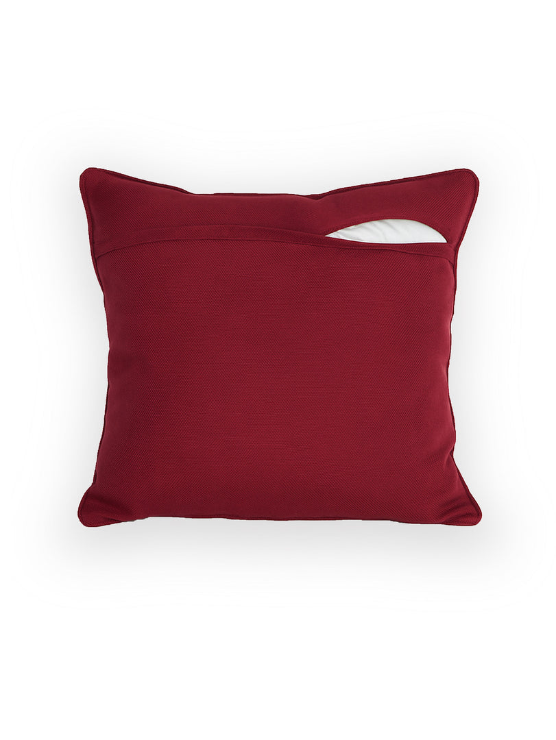 Polycotton Tufted Cushion Cover | Pack of 1 | Ideal for sofas, beds, and lounge chairs